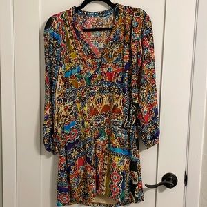 Zara: Damask Colorful printed dress